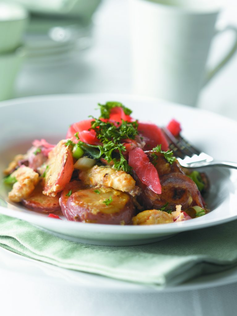 Café scramble with smoked salmon Café scramble with smoked salmon