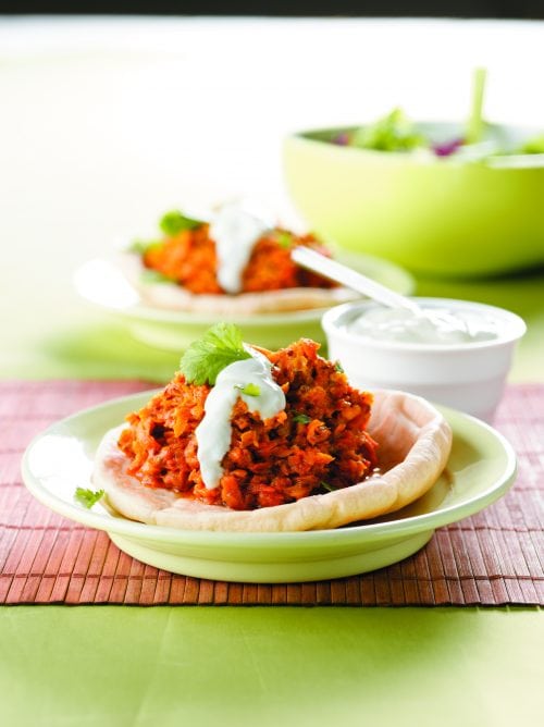 Carrot and red lentil dhal