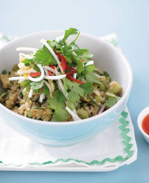 Cashew and prawn fried rice