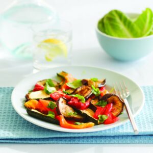 Chargrilled vegetables with mustard dressing