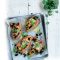 Cheddar, bean and coriander-stuffed kumara