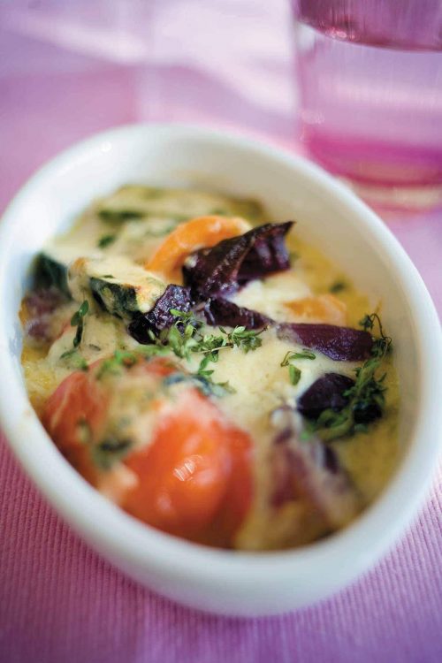 Cheesy vegetable medley