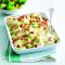 Cheesy cauliflower with crumbled bacon