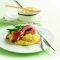 Cheesy chicken on corn mash