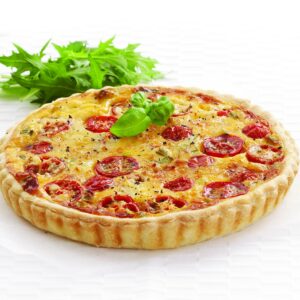 Cherry tomato quiche