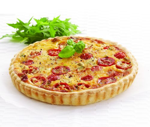 Cherry tomato quiche