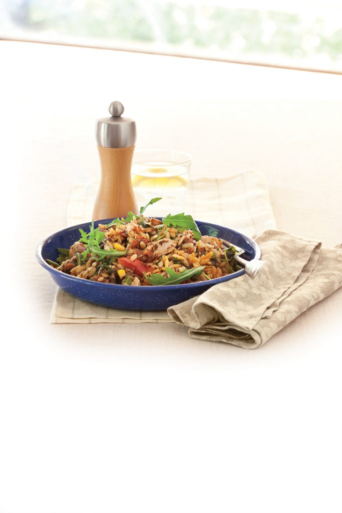 Chicken and vegetable risoni Chicken and vegetable risoni