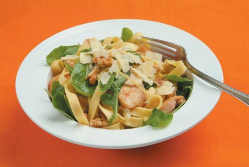 Chicken and walnut tagliatelle