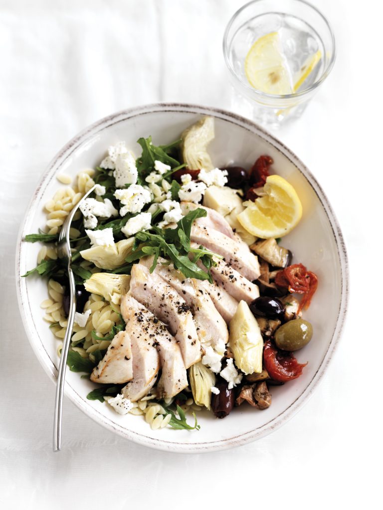 Chicken antipasto risoni salad Chicken antipasto risoni salad