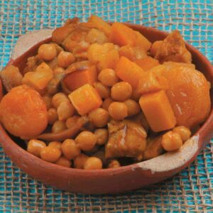 Chicken, apricot and chickpea tagine