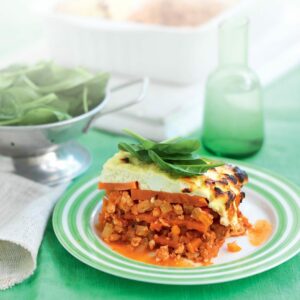 Chicken, kumara and ricotta lasagne
