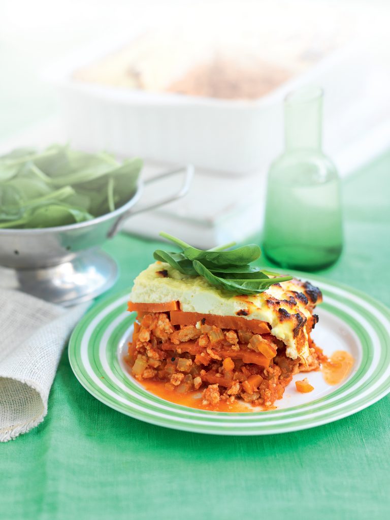 Chicken, kumara and ricotta lasagne Chicken, kumara and ricotta lasagne