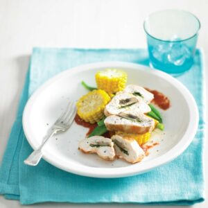 Chicken stuffed with spinach and cheese