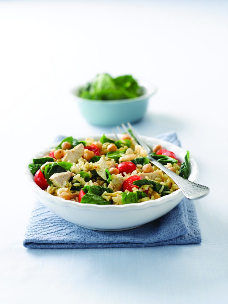 Chicken and chickpea rice salad Chicken and chickpea rice salad