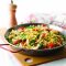 Chicken and squid paella