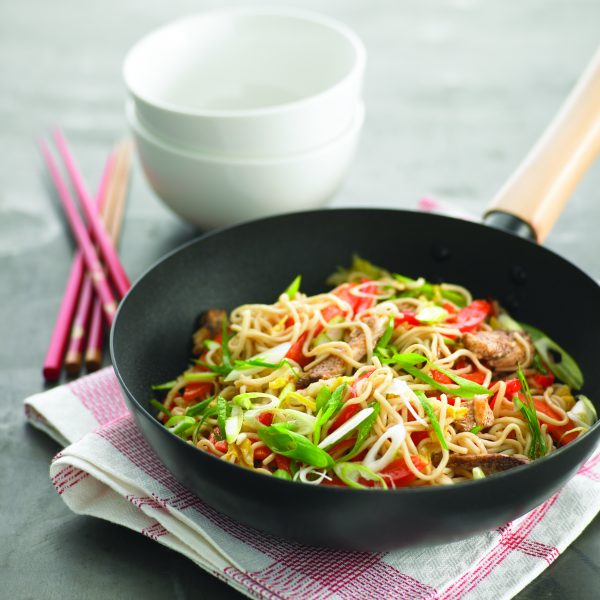Lime, ginger and five-spice chicken with sesame greens ...