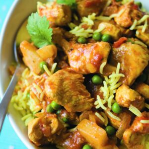 Simple chicken biryani