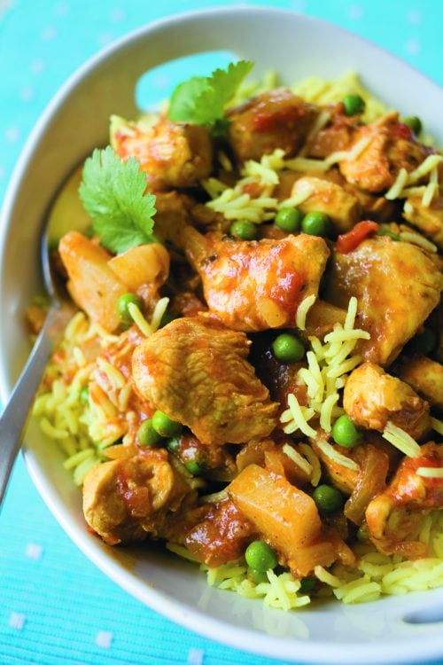 Simple chicken biryani