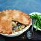 Chicken, leek and mushroom pie