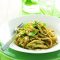 Chicken linguine with tomato and basil pesto