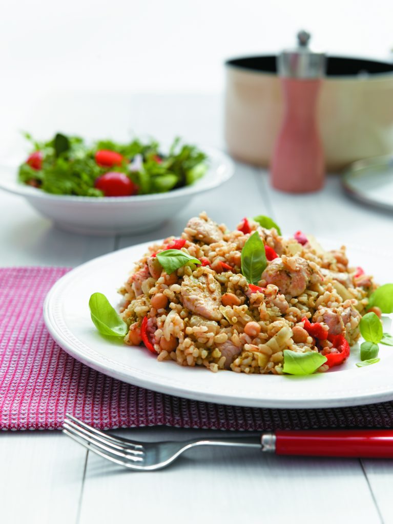 Chicken pesto pilaf Chicken pesto pilaf
