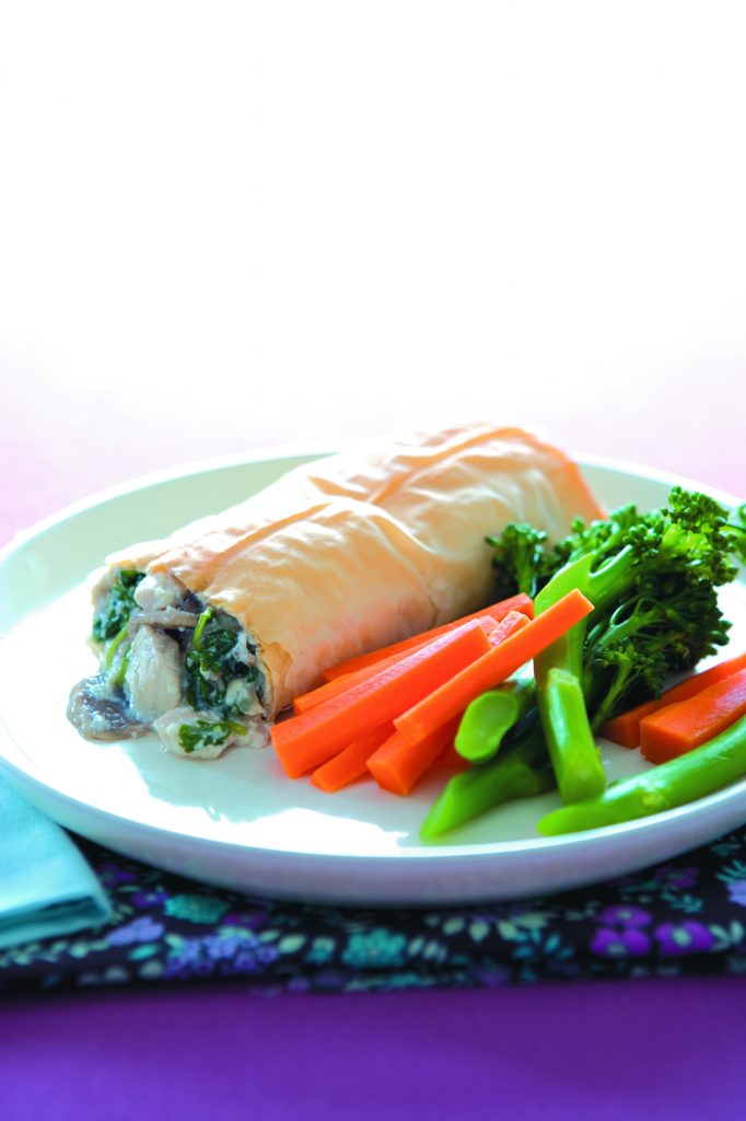 Chicken, tofu and mushroom parcels Chicken, tofu and mushroom parcels