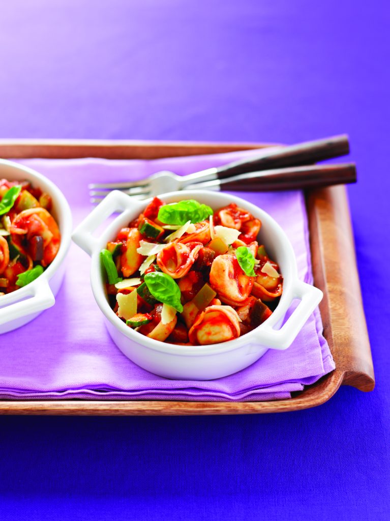 Chicken tortellini with ratatouille Chicken tortellini with ratatouille