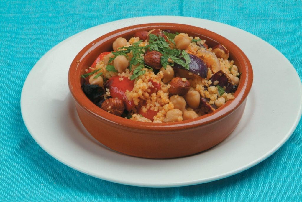 Chickpea and roast vegetable couscous Chickpea and roast vegetable couscous