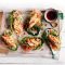 Chilli-lime chicken lettuce cups