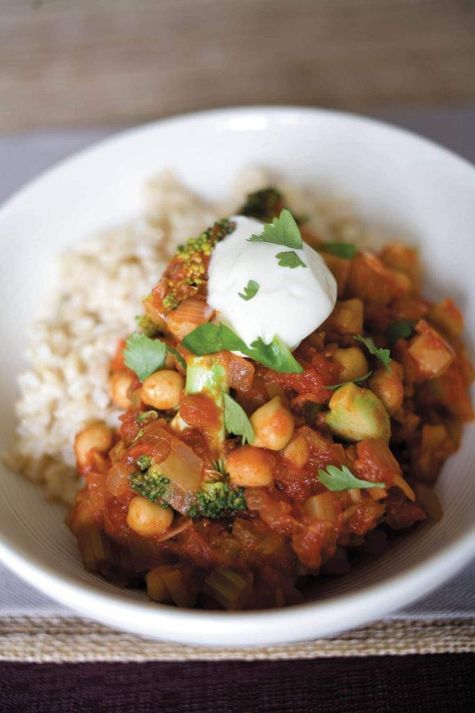 Chilli tomato sauce with chickpeas Chilli tomato sauce with chickpeas