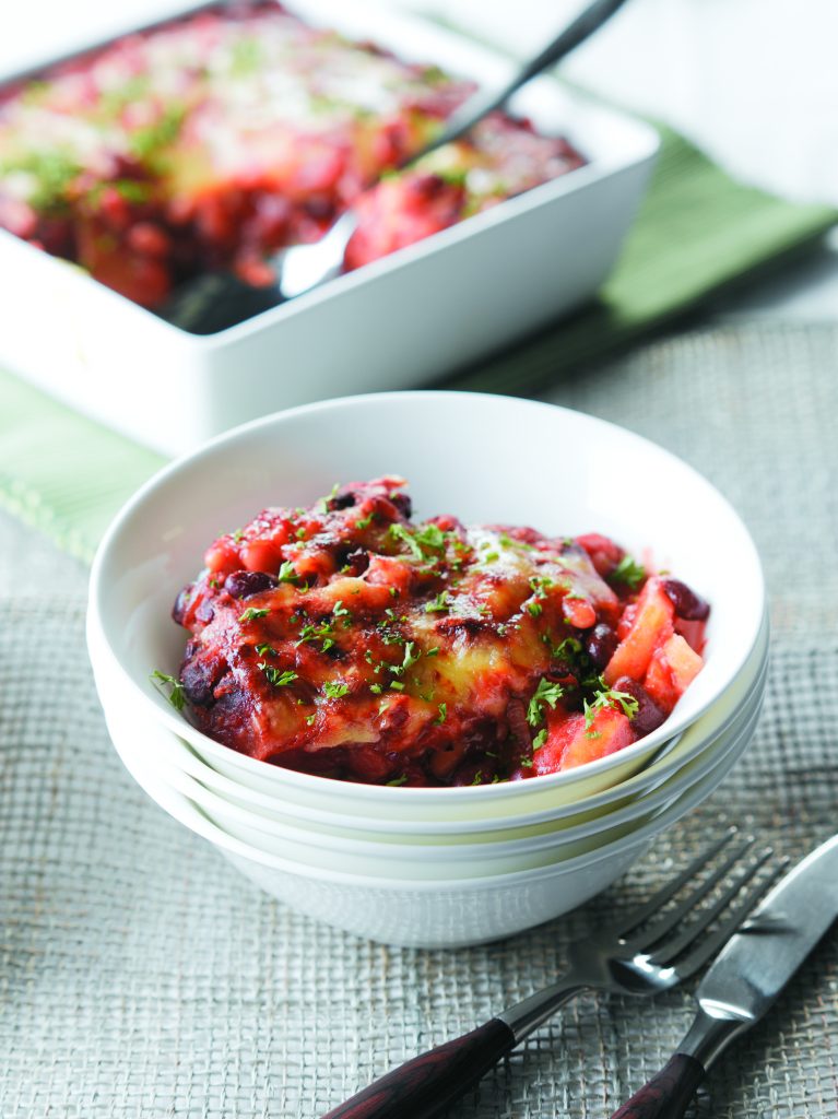 Chilli bean and potato bake Chilli bean and potato bake