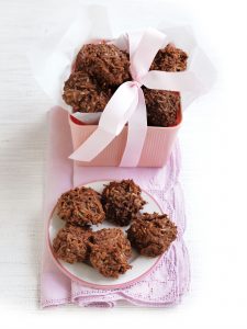 Choc coconut cookies