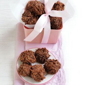 Choc coconut cookies