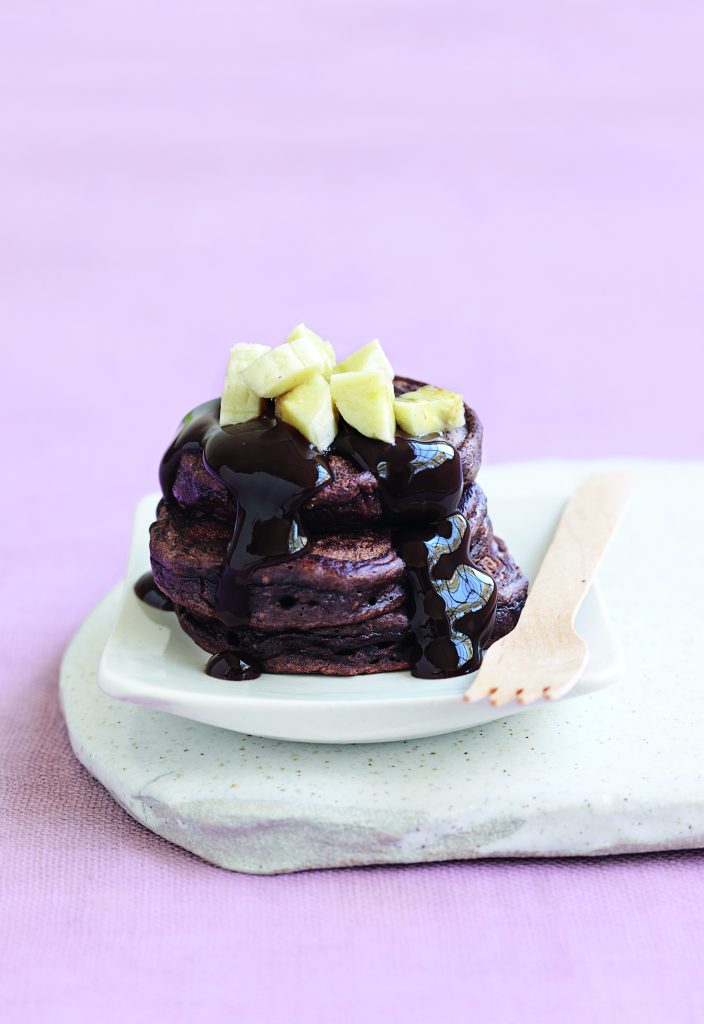 Choc-banana pikelets Choc-banana pikelets