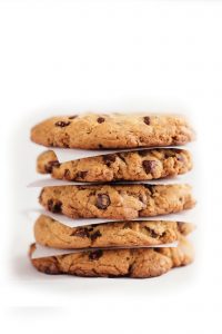 Chocolate chip peanut butter cookies