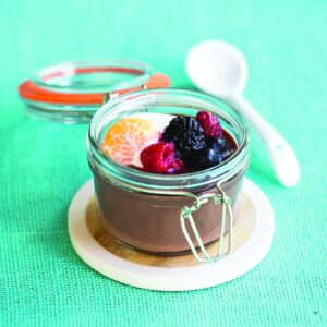 Chocolate custard jars
