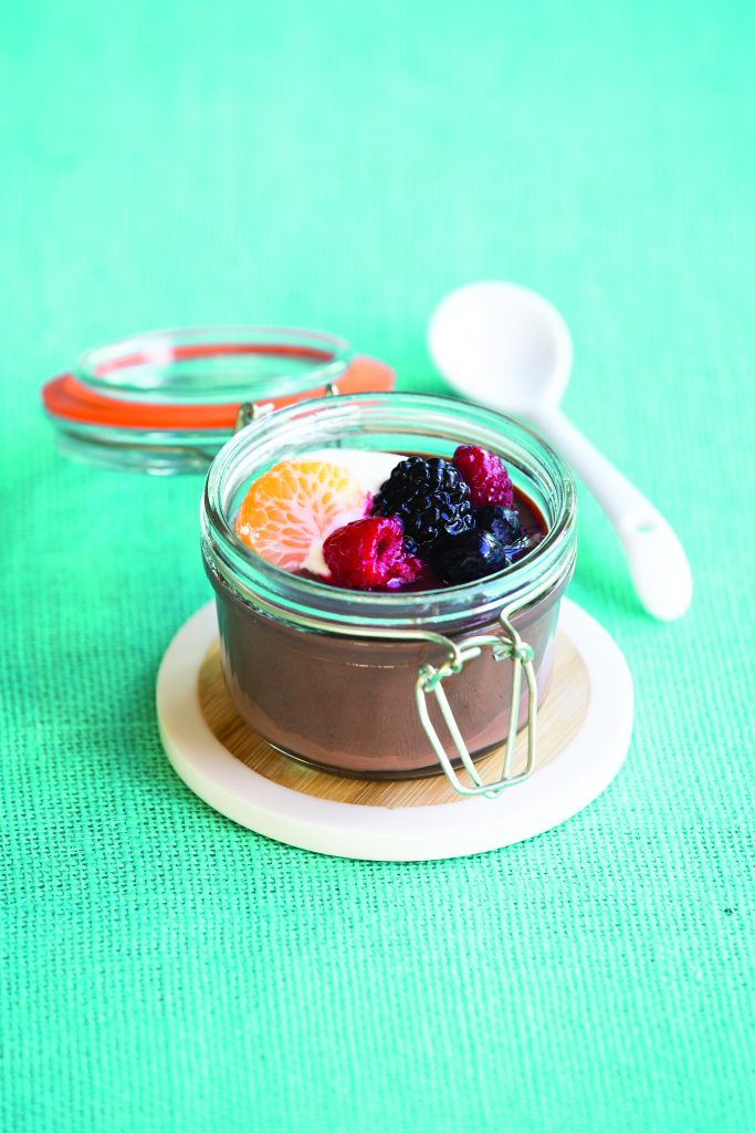 Chocolate custard jars Chocolate custard jars