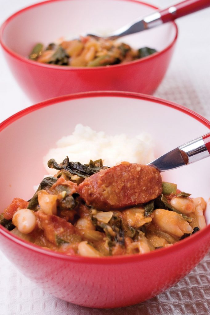 Chorizo and bean cassoulet Chorizo and bean cassoulet