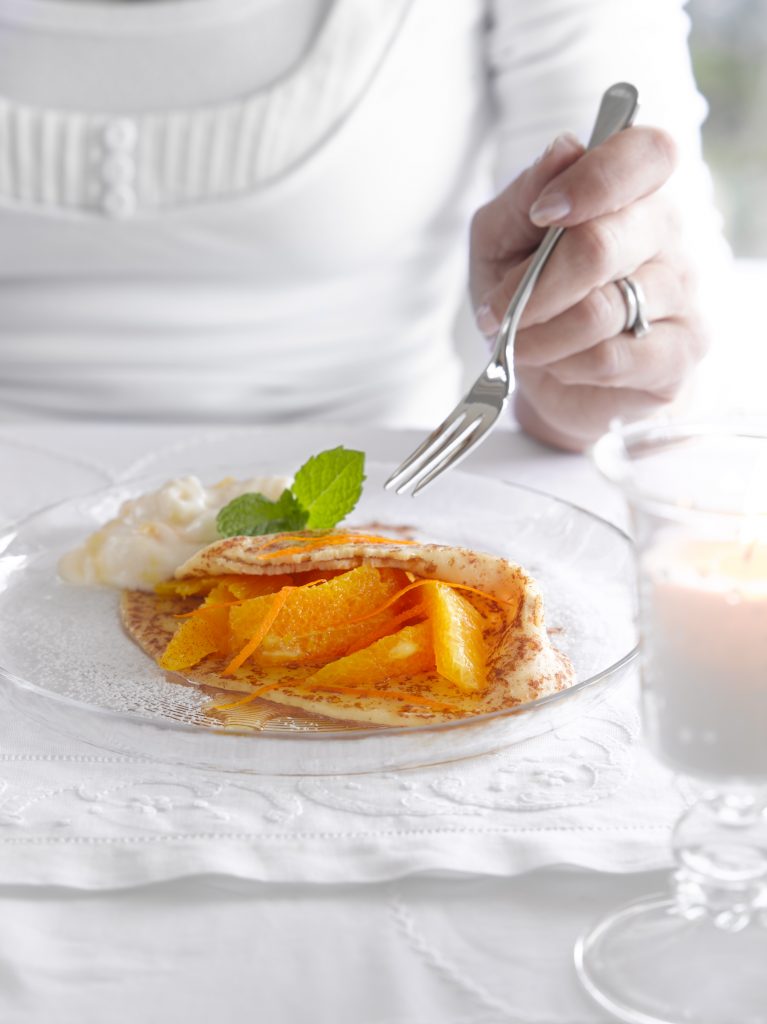 Citrus fruit-filled pancakes Citrus fruit-filled pancakes