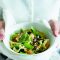 Citrus hummus pasta with butter beans and spinach