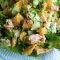 Citrus salmon with croutons