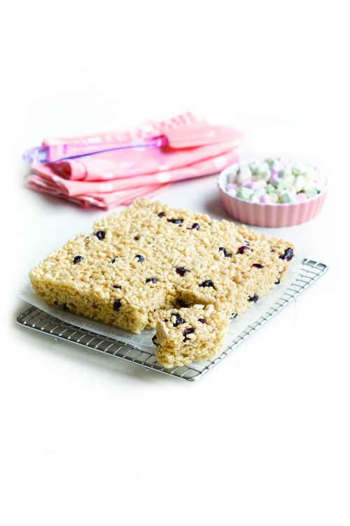 Coconut rice bubble slice