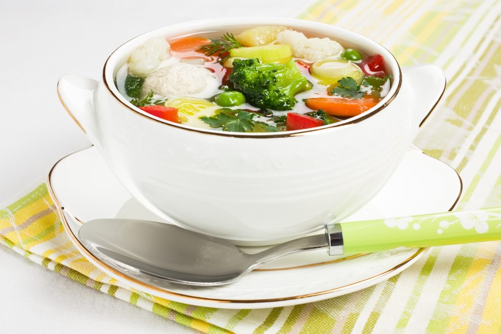 Comforting chicken and vegetable soup Comforting chicken and vegetable soup