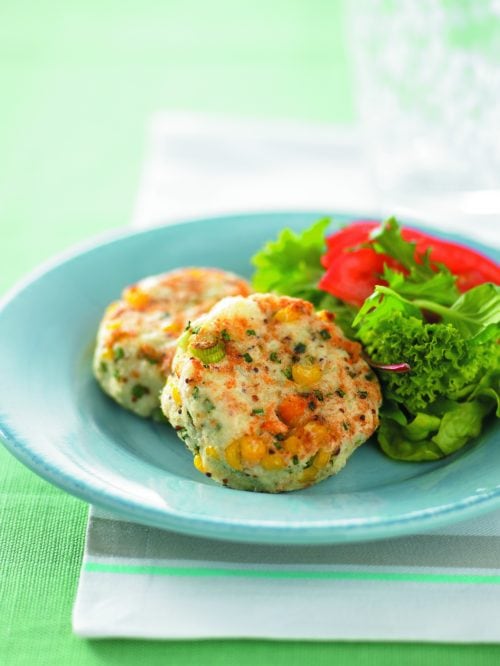Corn and crab cakes