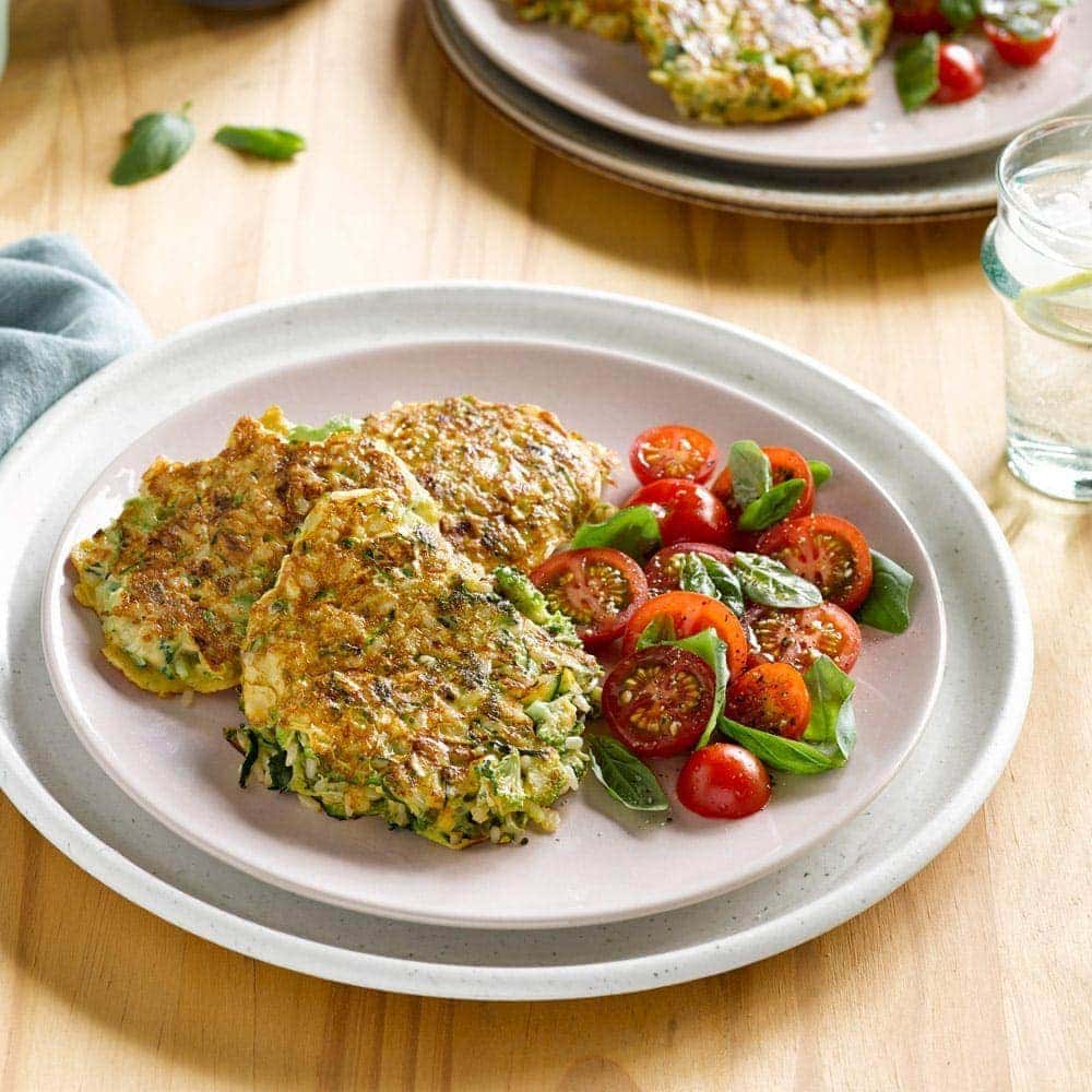 Courgette, broccoli and blue cheese fritters Courgette, broccoli and blue cheese fritters