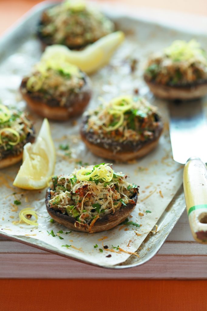 Crab and lemon-stuffed mushrooms Crab and lemon-stuffed mushrooms