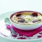 Creamy almond plum pudding
