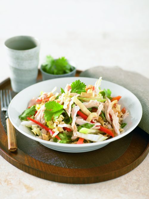 Crispy noodle and chicken salad