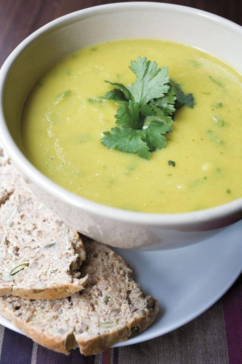 Curried parsnip soup