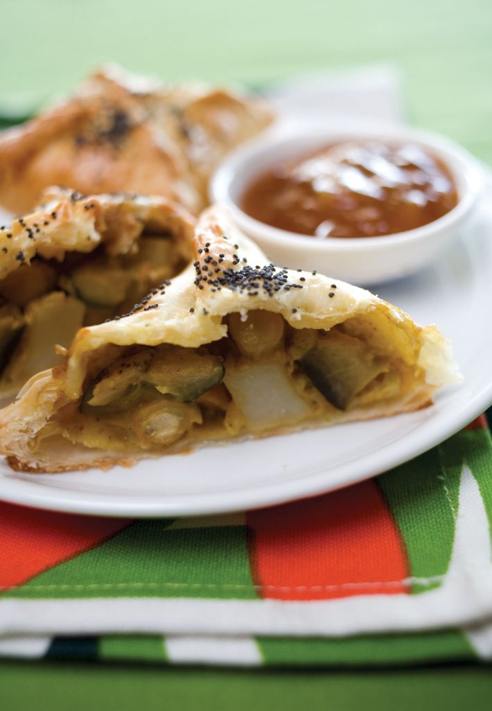 Curried vegetable puff tarts Curried vegetable puff tarts